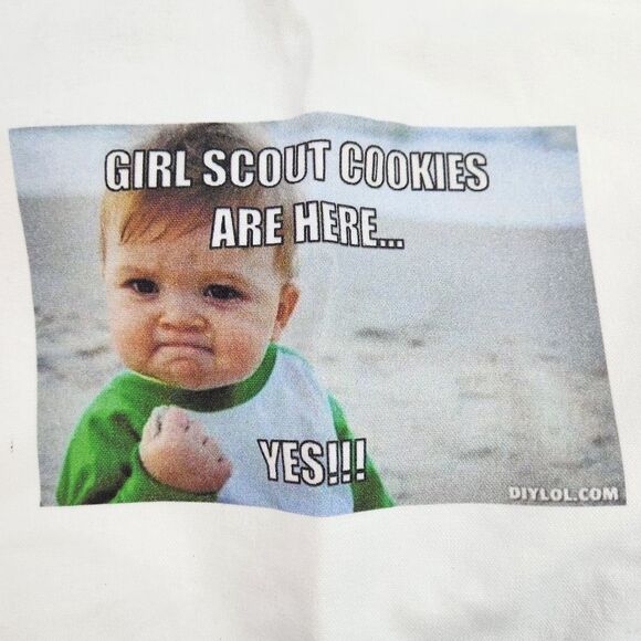 🔸️Cream & Black Colorblock Canvas Girl Scout Large Tote Bag - Picture 7 of 13